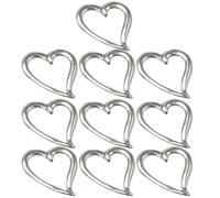 Cabilock Breloques en Alliage de Cœur 39X35X4 MM, Lot de 10 Pièces, Pendentifs DIY pour Bijoux Faits Maison, Charms pour Bracelet, Accessoires Artisanaux pour Création de Bijoux