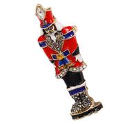 Cabilock Broche de Soldat Casse-noisette Mignonne en Alliage de Zinc, | Épingle Décorative Légère et Compacte, Finition Simple et Brillante, pour Vêtements et Occasions Festives