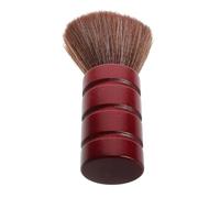 Cabilock Brosse à Nuque Coiffeur Poils Souples Manche Bois Brosse à Cheveux Professionnelle pour Nettoyage Cheveux Cassés et Dépoussiérage Cou Salon Barbier Couleur Rouge Foncé