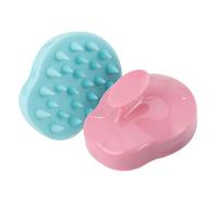 Cabilock Brosse à Shampoing pour Massage Cuir Chevelu en Silicone 2pcs Stimule la Circulation Sanguine et Nettoie en Douceur Soin Capillaire Confortable
