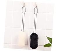 Cabilock Brosse à Verre Goupillon Inox Manches Longs Brosse de Nettoyage Noire 2 Pièces pour Biberons Tasses et Usage Quotidien
