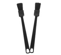 Cabilock Brosse de Nettoyage pour Cafetières Expresso 2pcs en Plastique Noir Compacte et Sûre pour Machine à Café et Moulin à Café Portable