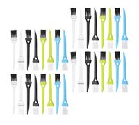 Cabilock Brosse de Nettoyage pour Rasoir Électrique 36 Pcs Assortis Poils Doux Manches Plastique Multi-couleurs, Petit Pinceau Pratique pour Entretien Rasage et Soin Personnel