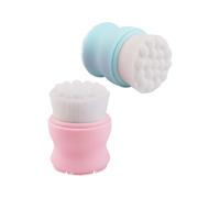 Cabilock Brosse Faciale Double-face en Silicone 2pcs Poignée Douce pour Nettoyage Visage et Massage Délicat pour Soins Quotidiens et Présents de Noël