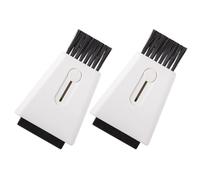 Cabilock Brosse Multifonctionnelle à Double Tête 2pcs pour Nettoyage Clavier et Écran, Légère en Fibre et Pp, pour Électronique et Accessoires Numériques