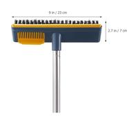 Cabilock Brosse pour Joints et Sol Manche Long Amovible Poils Durs pour Nettoyage Salle de Bain et Grattoir Eau et Saleté Angle Ergonomique