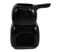 Cabilock Brûleur de Parfum D'intérieur en Céramique Noir Régulation Précise Température, Diffuseur D'arômes Décoratif pour Maison et Présent de Pendaison de Crémaillère