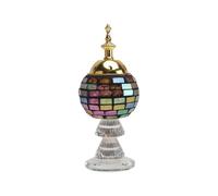 Cabilock Brûleur Incenseur Exotique Métal Cendrier Charmant pour Bukhoor Décoration Style Saoudien et Élégant