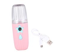 Cabilock Brumisateur Nano Visage Portable USB Compact Hydratation Peau Sensible Nettoyage Visage Technologie Vibration Haute Fréquence Rose