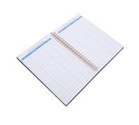 Cabilock Budget Planner Portable et Léger Cahier Économie Pratique pour Organisation Financière Quotidienne Cahier Budget Noir Compact pour Gestion des Dépenses et Objectifs Financiers