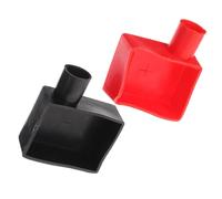 Cabilock Cache-bornes Batterie Silicone Souple Rouge et Noir Protège-borne pour Voiture Capuchons de Protection pour Bornes de Batterie Installation Facile