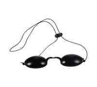 Cabilock Cache-œil De Sécurité Œil UV Masque LED Noir Ergonomique Pour Traitement LED Et Procédures Cosmétiques Adapté Aux Différentes Formes De Visage