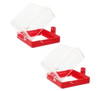 Cabilock Cache-Protection Rotatif Étanche pour Interrupteur Mural Lot de 2 set de Protection Anti-Activation Accidentelle Compatible Boutons-Poussoirs Marche/Arrêt Usage Industriel et