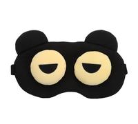 Cabilock Cache-yeux de Sommeil Occultant, Polyester Noir, Forme Confortable | Portable, pour Avion Long-courrier et Maison, Soulage la Tension, Aide à Détente