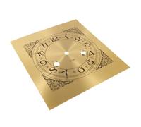 Cabilock Cadran de Pendule Mécanique Rond en Métal pour Horloge Grand-Père Ancienne Remplacement à Monter Soi-Même Chiffres Romains et Arabes Accessoire de Réparation Horlogère Vintage