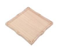 Cabilock Cadre de Miroir en Bois Sculpté Artisanal Européen Décorations Murales Vintage, Cadre Beige pour Salle de Bain ou Espace de Vie, Motif Décoratif Appliqué