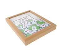 Cabilock Cadre Photo Mahjong en Bois et Résine, Boîte Décorative | Style Traditionnel Chinois, Support Chevalet pour Photos et Images, Finition Polie, Idée Présent Crémaillère