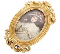 Cabilock Cadre Photo Vintage Doré Style Européen Sculpté Cadre Décoratif Mural Table Résistant Décoloration pour Photo de Famille