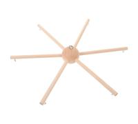 Cabilock Cadre Suspendu Bois Six Jambes pour Mobile Garçon Fille Support Mural pour Carillon à Vent Bricolage Facile Compatible Plafond Mur et Balcon Décoration Chambre Garçon Fille