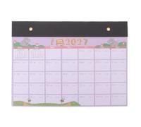 Cabilock Calendrier de Bureau 2027 Bilingue, Autoportant, Pvc, Mensuel