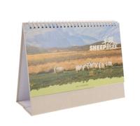 Cabilock Calendrier de Bureau de L'année Chinoise Chèvre 2027 Pliable | Base Pliante, Papier Épais et Pages à Écriture Fluide, Gestion à Maison L'école