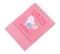 Cabilock Calendrier de Bureau Mini Rose Mignon Calendrier de Table Flip Mensuel pour Maison Bureau École Organisateur Quotidien