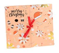 Cabilock Calendrier de Carton pour Noël Boîtes de Compte Jours Boîtes à Bonbons Solides pour Décoration Festive pour Garçon Fille et Familles