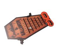 Cabilock Calendrier de Comptage Halloween Bois Décoratif Coffre Citrouille Chauve Souris pour Décoration de Table et