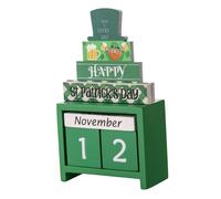 Cabilock Calendrier de Comptage pour Saint Patrick Décoration de Bureau Unique avec et Design pour de Saint Patrick et Lors des