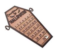 Cabilock Calendrier De Compte à Rebours pour Halloween Décoration en Bois Ornements Halloween Fournitures De Décoration Élément Décoratif pour Étagère