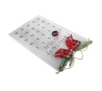 Cabilock Calendrier de Noël avec Couronne Système de Compte pour Décoration Festive à Accrocher pour Créer Anticipation des