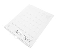 Cabilock Calendrier Mural Minimaliste 18 Mois 2025-2026 en Papier Robuste Calendrier Mensuel Vertical Anglais Reliure Spirale pour Maison Bureau et Planification Facile