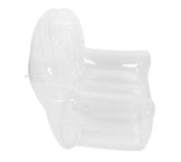 Cabilock Canapé Gonflable Transparent pour Piscine Et Balcon Fauteuil Lounge PVC Léger Et Portable Chaise Longue Gonflable pour Jardin Et Camping