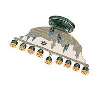Cabilock Candelabre Métal à Bougies pour Hanukkah Bougeoir Élégant pour Décoration Intérieure Et Célébrations Festives