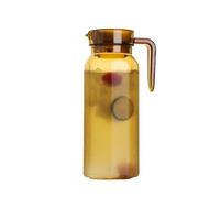 Cabilock Carafe à Boissons en Acrylique PC 1100 Ml, Bouilloire à Eau Froide Couleur Thé, Pichet Octogonal, Grosse Capacité pour Jus, Thé Glacé et Boissons Maison, Cuisine et Réceptions