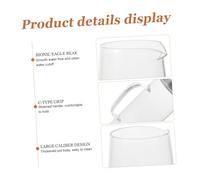 Cabilock Carafe Verre Borosilicate avec Couvercle Pichet à Eau Glacée Résistant Design Droit et Capacité pour Usage Familial