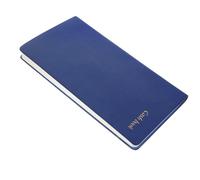 Cabilock Carnet de Budget Portable Bleu PU Souple Planificateur Financier Quotidien Cahier de Comptabilité Pratique et Léger pour Organisation Mensuelle et Gestion des Dépenses