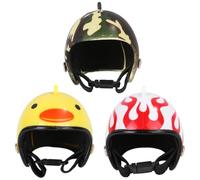 Cabilock Casque de Protection pour Volaille 3Pcs Chapeaux Drôles et Créatifs en Plastique pour Poulets et Oiseaux Domestiques