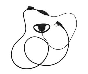 Cabilock Casque Écouteur Filaire Noir pour Radio Bidirectionnelle Micro Mains Dégagées et Câble PU de 130 Cm, pour Sécurité et Conversations Privées