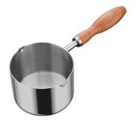 Cabilock Casserole Inox Avec Bec Verseur Double Marmite Polyvalente Métal Pour Huile Et Lait Pot à Sauce Portable Compatible Cuisinière Gaz Et Induction
