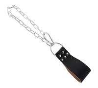 Cabilock Ceinture de Musculation avec Chaîne en Cuir et Fer, Accessoire Polyvalent pour Dips et Entraînement de Force, Ceinture de Lestage Robuste pour Sportifs Débutants et Avancés