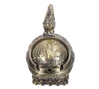 Cabilock Cendrier Sphérique en Alliage de Zinc avec Couvercle, Coupe-Vent, Décor Vintage 12 Signes du Zodiaque, Cendrier Extérieur et Intérieur pour Terrasse, Bureau, Fumeurs