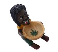 Cabilock Cendrier Unique À Motifs Africains Élégant Résistant Aux Hautes Températures pour Fumeurs
