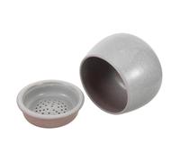 Cabilock Ceramic Tea Waste Bowl With Filter And Lid Large Capacity Retro Porcelain Basin For Tea Ceremony Utensils
