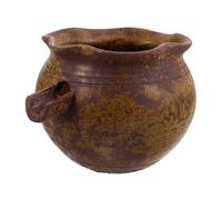 Cabilock Ceramic Water Fountain Jar with Fish Design Weather Resistant Outdoor Spitter for Garden Patio Handcrafted Circulating Water Feature Pot