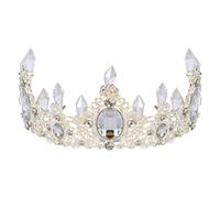 Cabilock Cerceaux à Cheveux Mariage en Strass Argentés Couronne de Mariée Décorative Taille Unique Accessoire Coiffure Romantique pour Soirée Bal Fiançailles