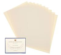 Cabilock Certificat Papier Vierge Argenté A4 Lot de 10 Feuilles Format Vertical et Horizontal pour Diplômes et Lettres de Nomination Usage Professionnel ou Scolaire