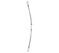 Cabilock Chaîne Antichoc pour Tuyau Haute Pression en Acier Inoxydable | Câble de Retenue Hydraulique, Argenté, 50cm, Usage Industrie Pétrolière et Usines Chimiques