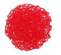 Cabilock Chaîne de Sécurité Rouge pour Contrôle de Foule Barrière de Sécurité Plastique Détachable Signalisation Avertissement Visibilité Renforcée