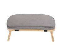 Cabilock Chaise de Yoga à Genoux Pliable en Bois Gris 30 - Tabouret Ergonomique Antidérapant pour Contemplation Prière et Équilibre - Banc Zen Portable pour Maison Église et Voyage -